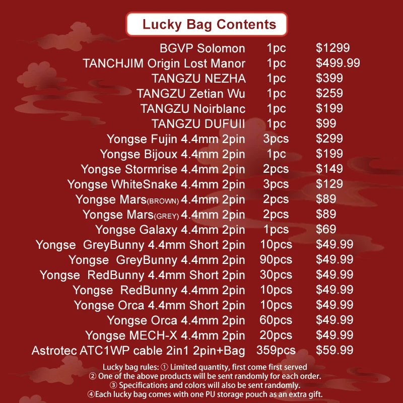 Angelears 11.11 بيع Luckybag كابل سماعة أذن عالي الجودة #2