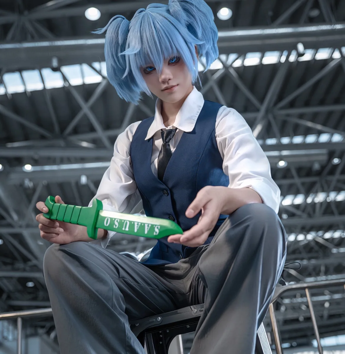 assassination-classroom-nagisa-shiota-ensemble-de-cosplay-avec-tresses-bleues-tenue-de-fete-d'halloween-unisexe-2026