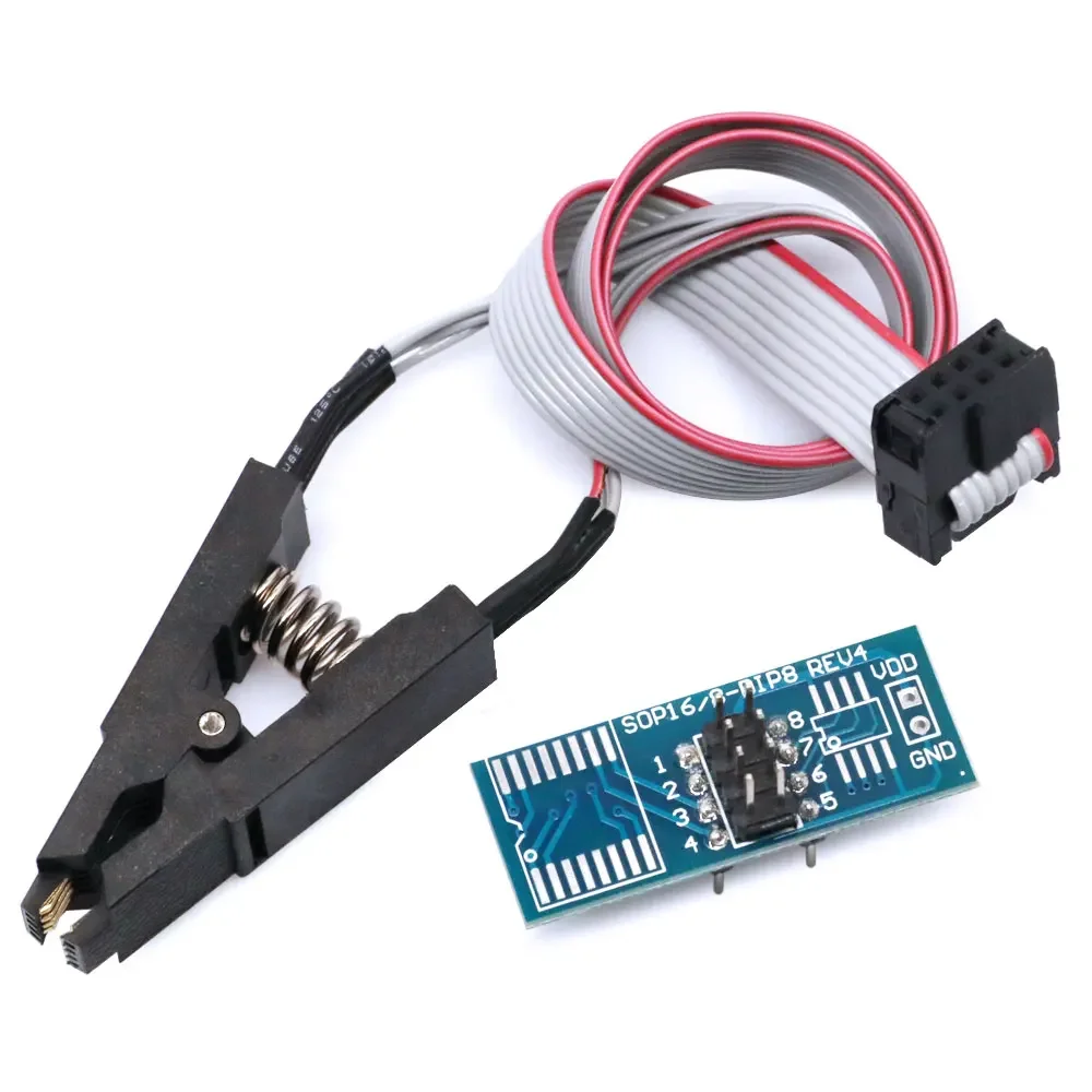 High quality SOIC8 SOP8 Test Clip For EEPROM 93CXX/25CXX/24CXX in-circuit programming on USB Programmer TL866CS TL866A EZP2010