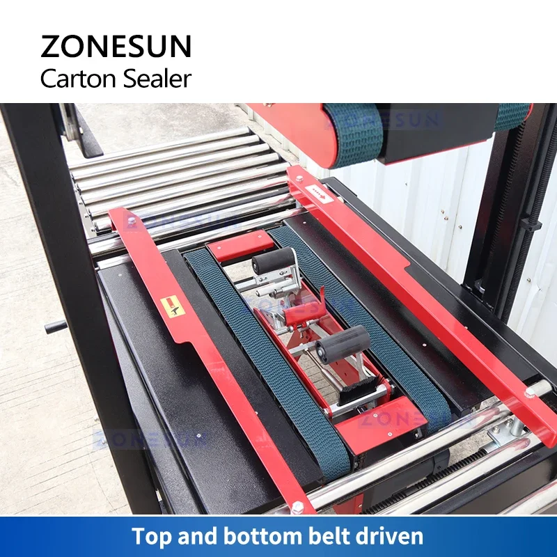 ZONESUN mesin penyegel karton otomatis, mesin kemasan produk segel paket kilat atas dan bawah ZS-FK6050