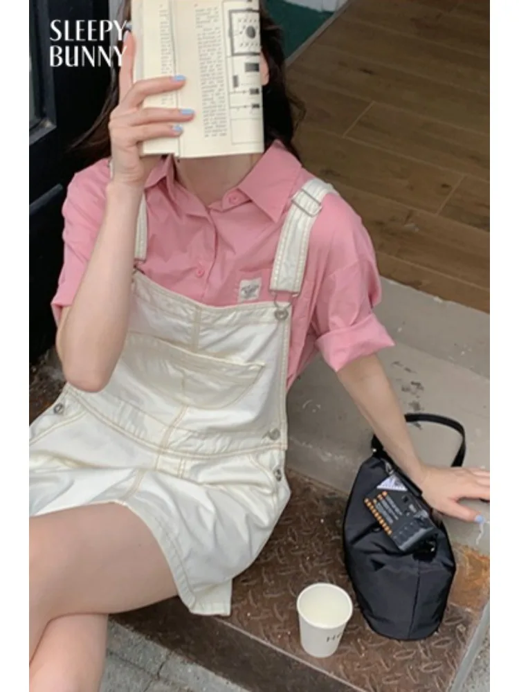 

Женский повседневный комбинезон, свободный мини-джемпер трапециевидной формы, летняя облегающая молодежная рабочая одежда, стильная милая повседневная шикарная одежда