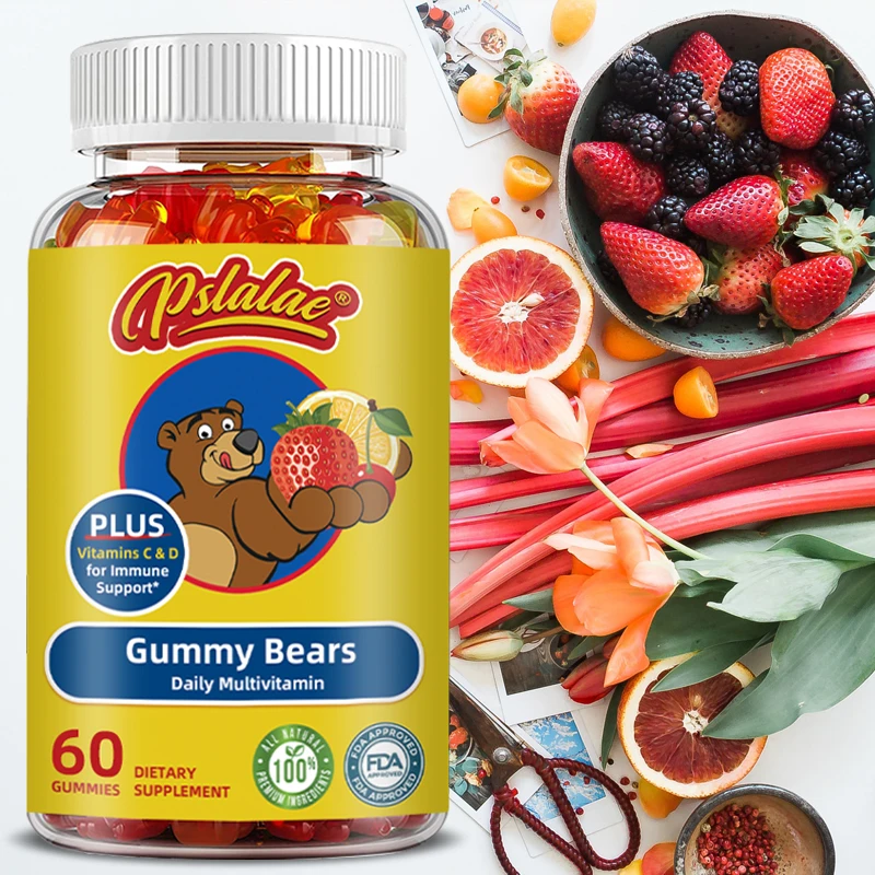 

Gummy Bears Daily Multivitamin - Contains Vitamins C and D To Support A Healthy Immune System