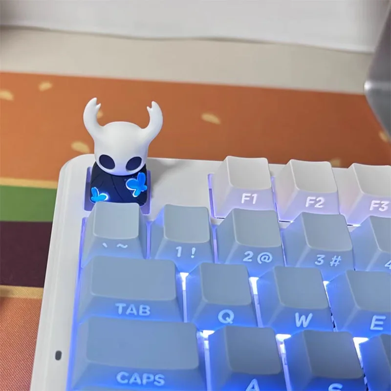 جديد جوفاء فارس Kawaii الدبور الشفاف الراتنج Keycap واحدة الإبداعية لوحة المفاتيح الميكانيكية تخصيص Esc لعبة الطرفية #4