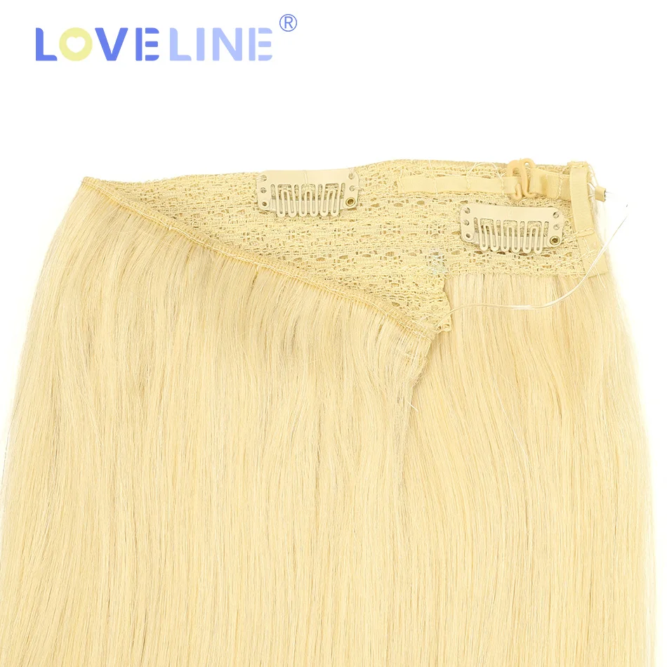 Halo extensões de cabelo remy cabelo humano loiro dourado 100-120g extensões de fio invisível com linha de peixe transparente extensões de cabelo