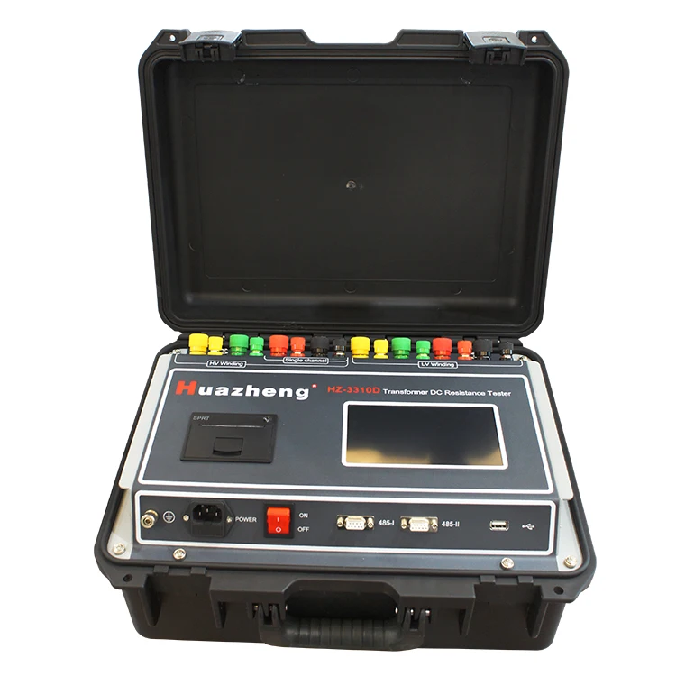 Huazheng high precision dc winding resistance tester 0.05% accuracy 3 channel portable winding resistance tester