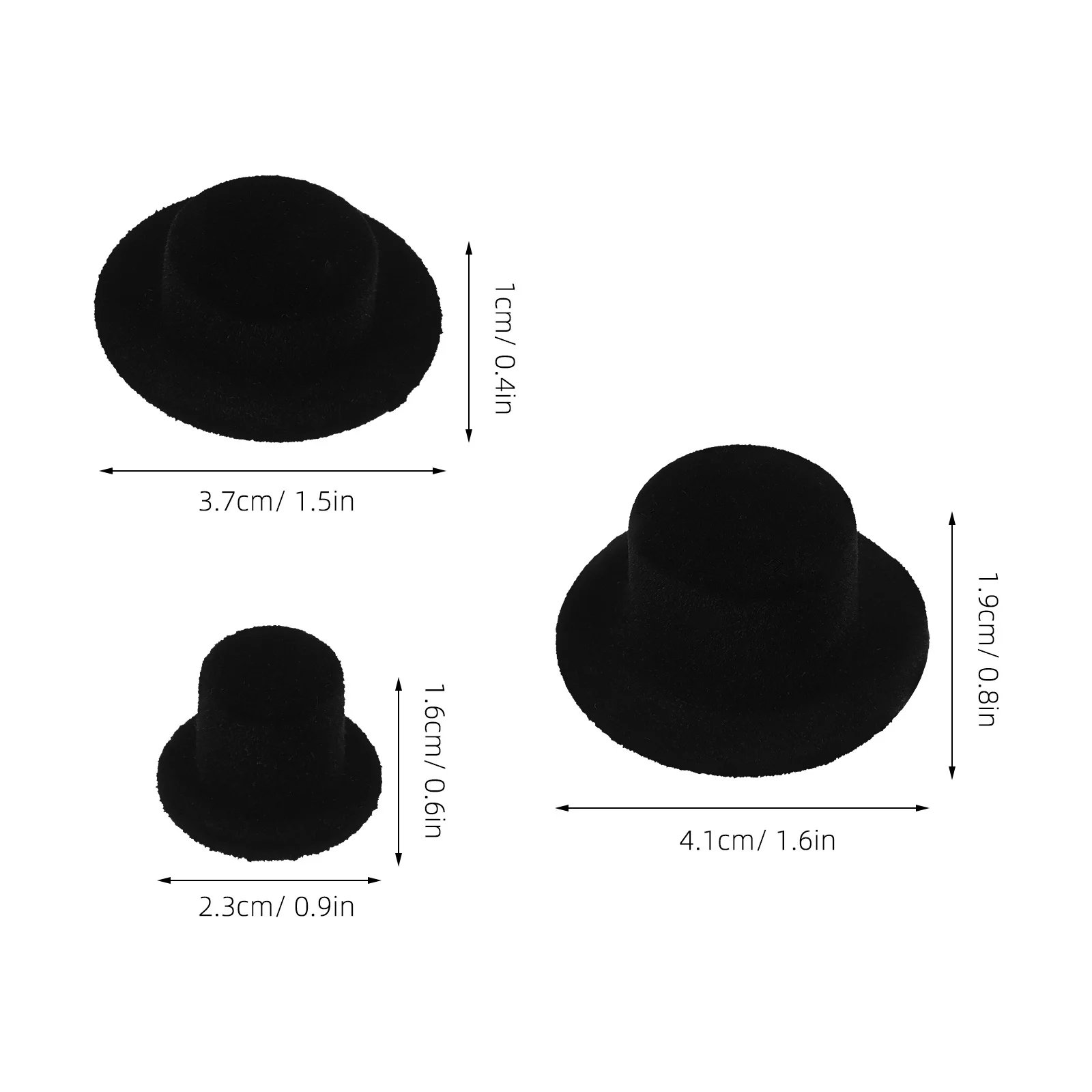 หมวกจิ๋ว 30 ชิ้น สำหรับงานฝีมือ ตกแต่งคริสต์มาส หมวกทรงสูง DIY ของชำร่วยงานเลี้ยงขนาดเล็ก อุปกรณ์ตกแต่งวันหยุด