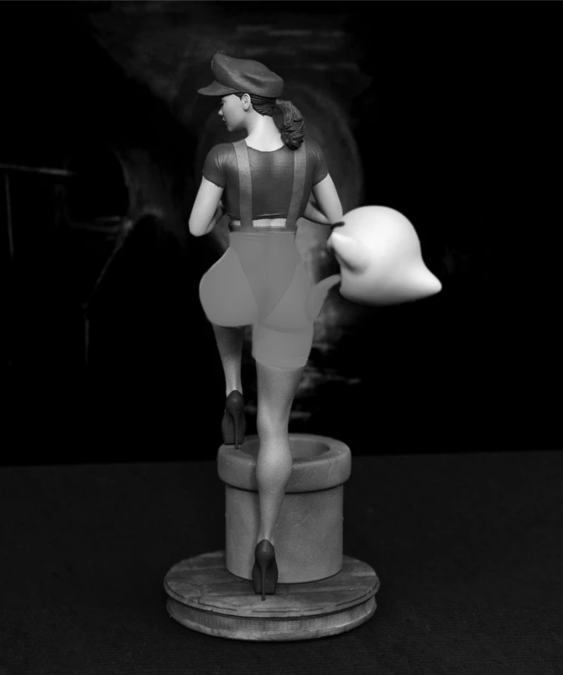 1/24 Scale Resin Figure Assembled Model Kit Female Plumbers Unassembled and Unpainted DIY Toys Miniatures Statue