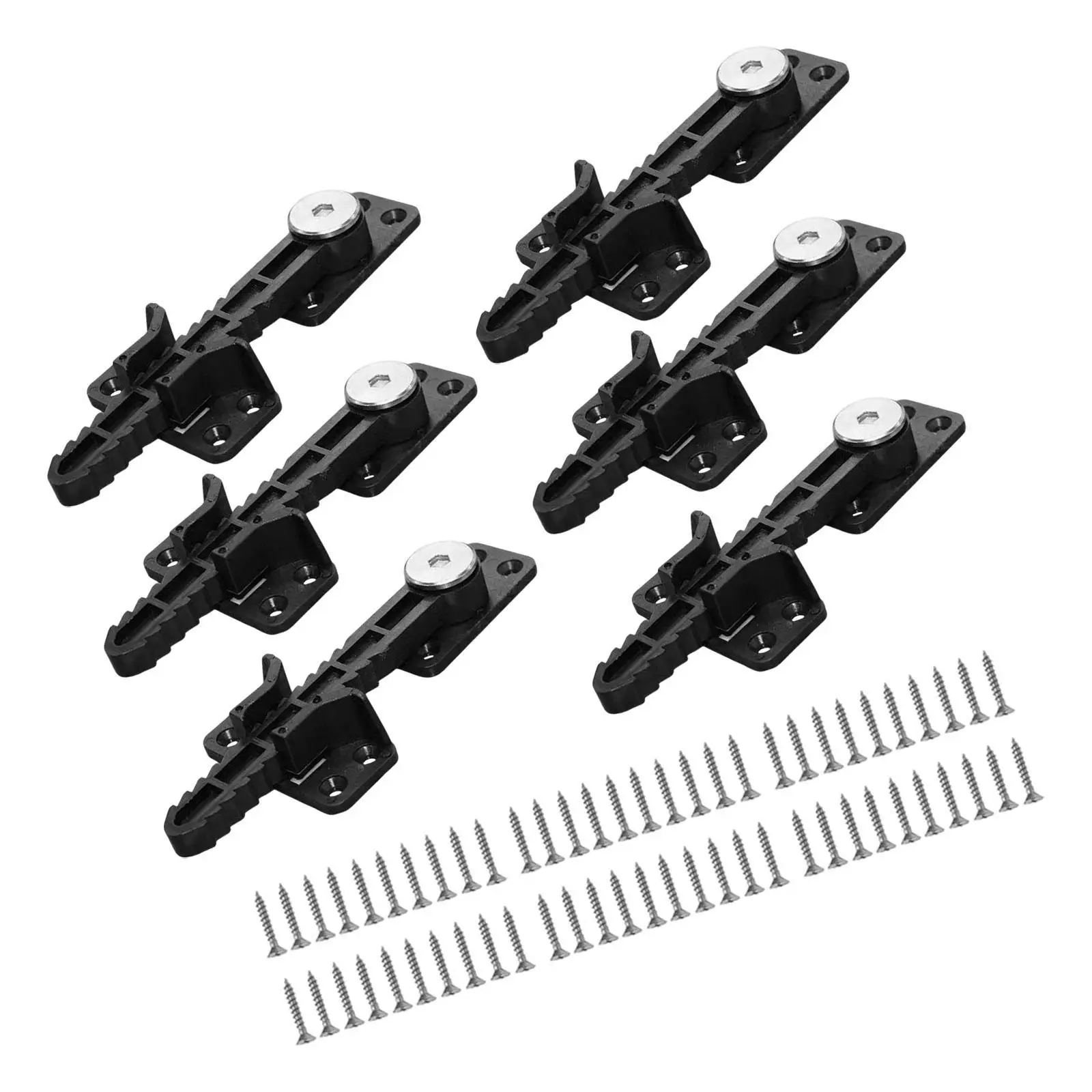 Conector de sofá seccional premium, 6 peças, fácil de usar, suporte de sofá resistente, conector de suporte de sofá, conector de bloqueio de sofá