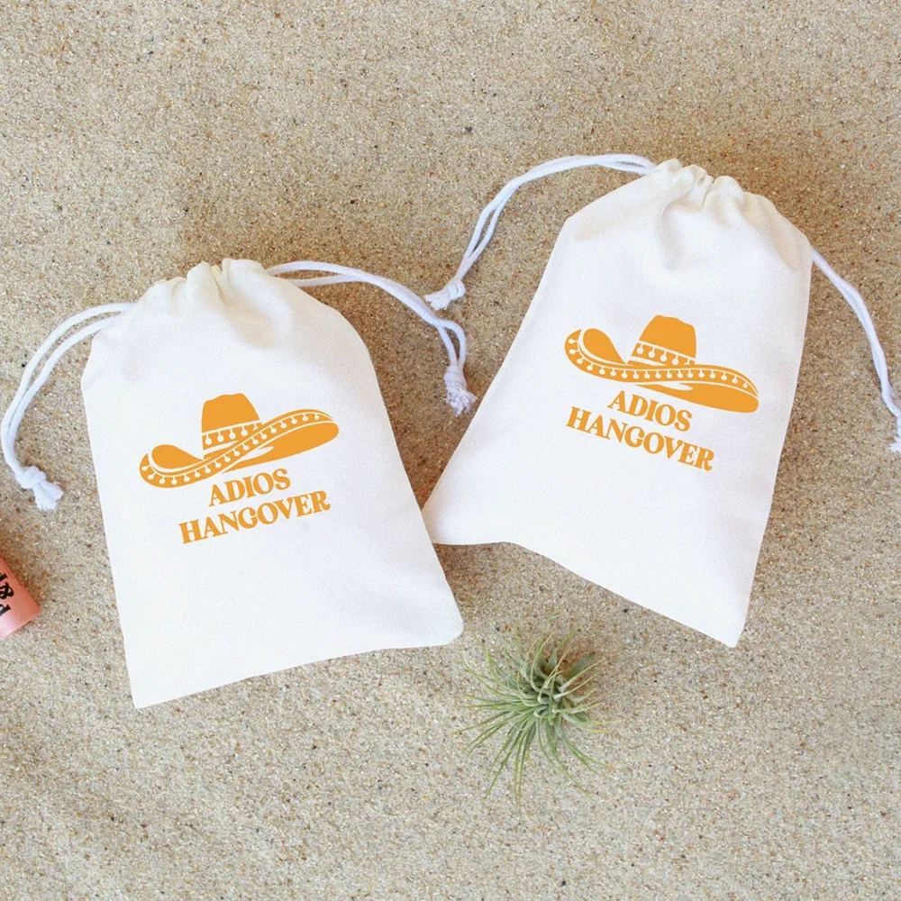 5Pcs Adios Hangover Kit Bags Mexico Bachelorette Party Bridesmaids Accessories Wedding Souvenirs Bride Shower Favor Bride To Be view 5