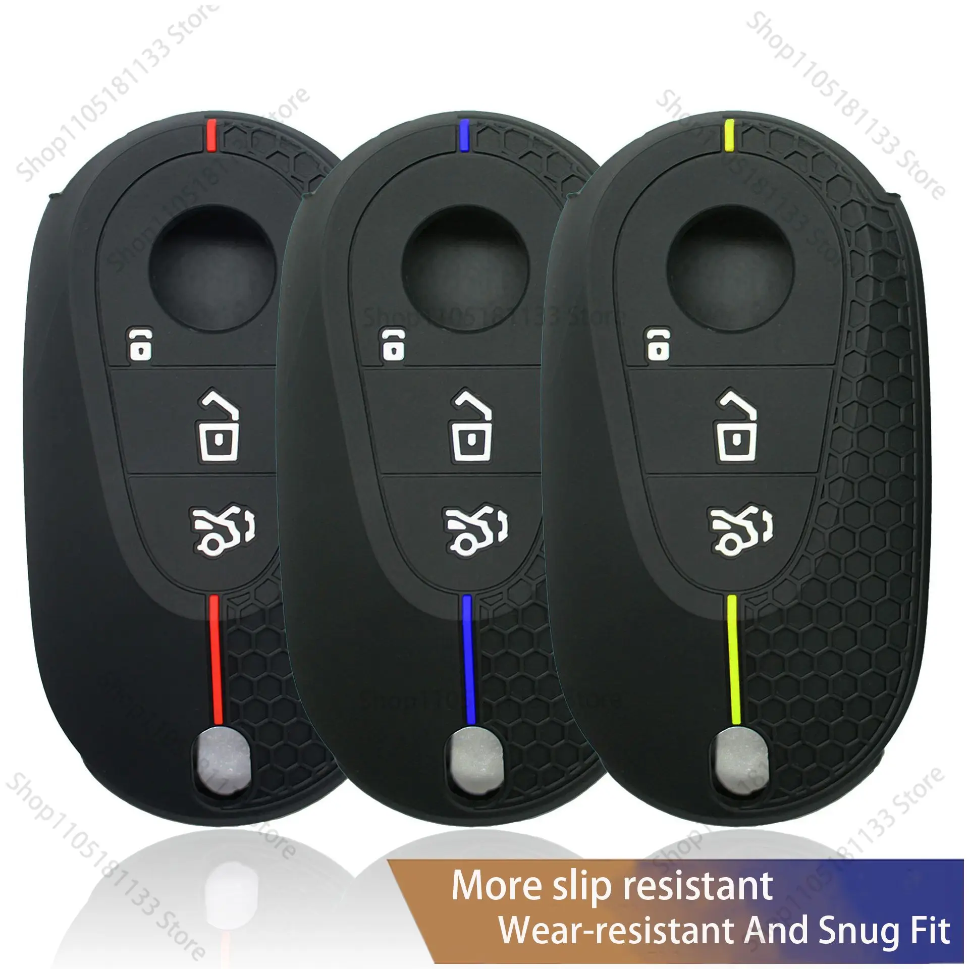 For Mercedes Benz C Class 2022 C260L For S Class S400L Car Key Cover Silicone Protective Case Anti Scratch Shockproof
