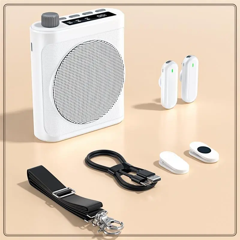 

Reliable-Wireless Megaphone Speaker Voice Amplifier With Lavalier Microphone For Teachers, Elderly, Tour Guides,Wireless Megapho