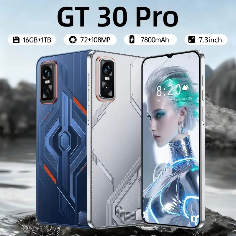 

2026 NEW HOT Silicone Case For GT 30 Pro 7.3 Inch High Quality Lite Moblie Phones Case Accessories Smartphone Shockproof Cover