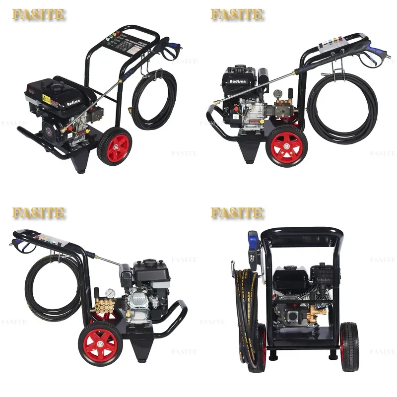 For 180bar 12L High Pressure Washer Powered Commercial Water Cleaner with Crankshaft Copper Pump for Car Washing