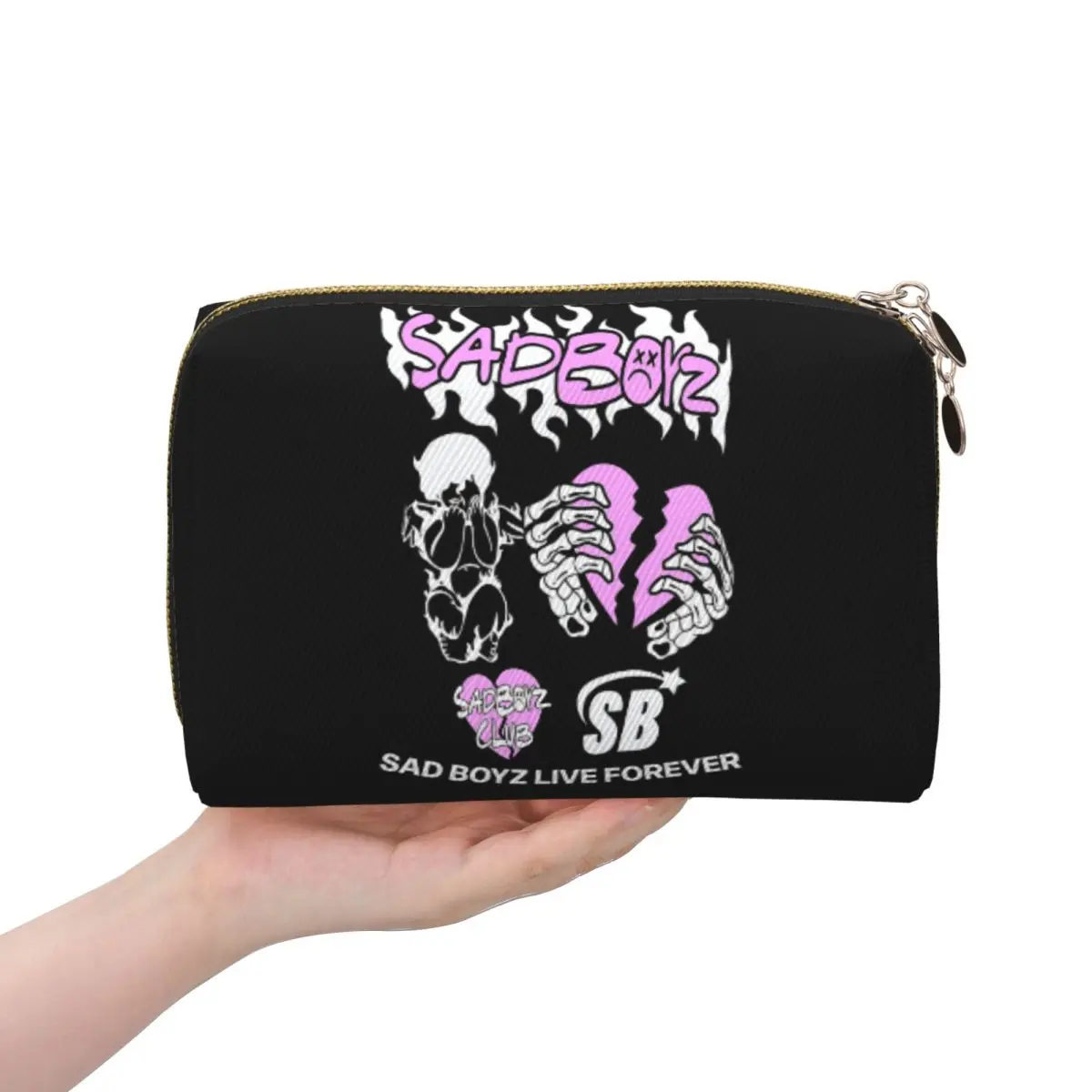 

Junior H Merch Sad Boyz женская косметичка дорожный органайзер для макияжа сумка для хранения туалетных принадлежностей Dopp Kit Box