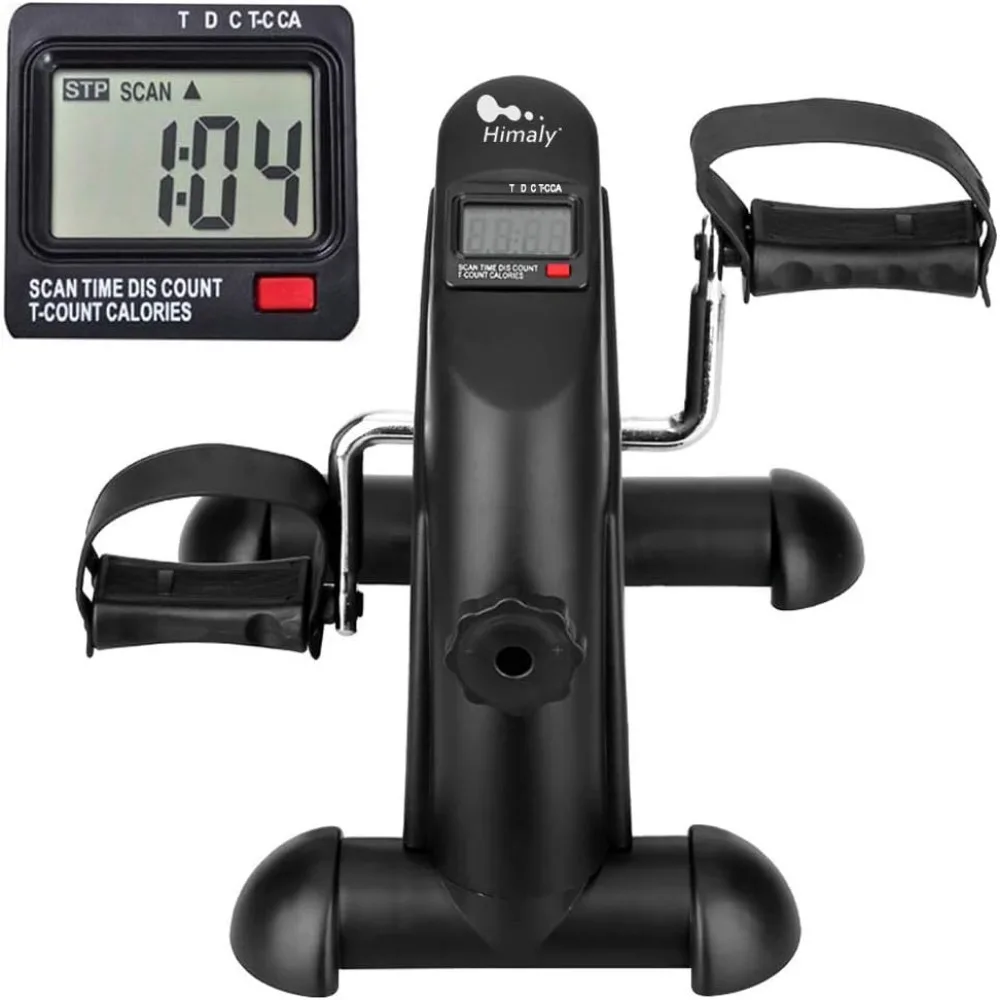 Compact Desk Bike for Portable Peddling Workouts with LCD Display