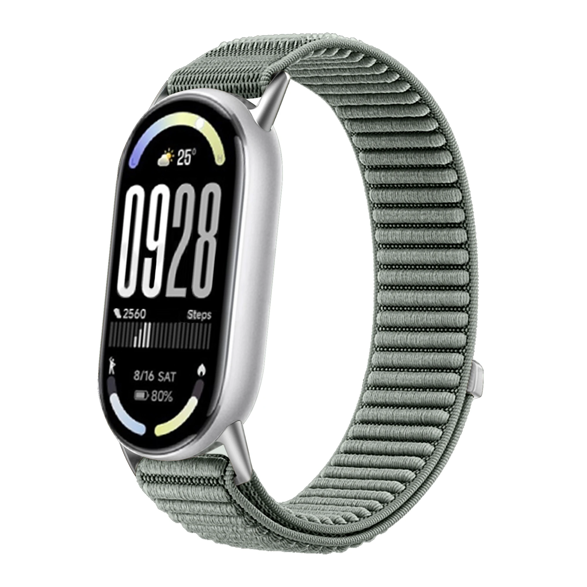 Nylon Geflochtenes Schlaufenarmband für Xiaomi Mi Band 10/9/8 Smartwatch Austauschbares Metallverschluss-Armband für Xiaomi Mi Band 10 – Detail 15