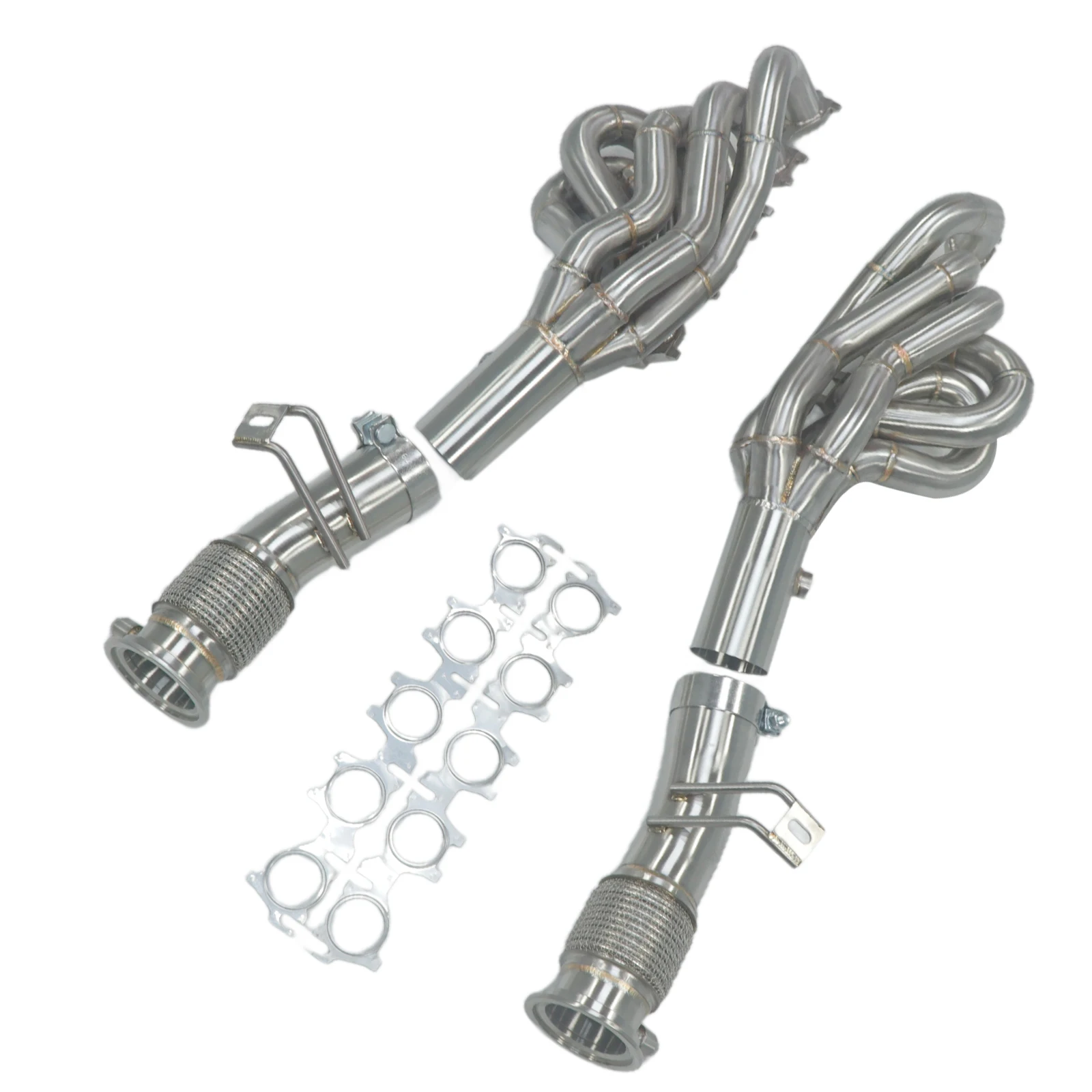 SS304 Stainless Steel Manifold Header For Audi R8 2016-2018 5.2L High Performance Exhaust Manifold Exhaust Downpipe
