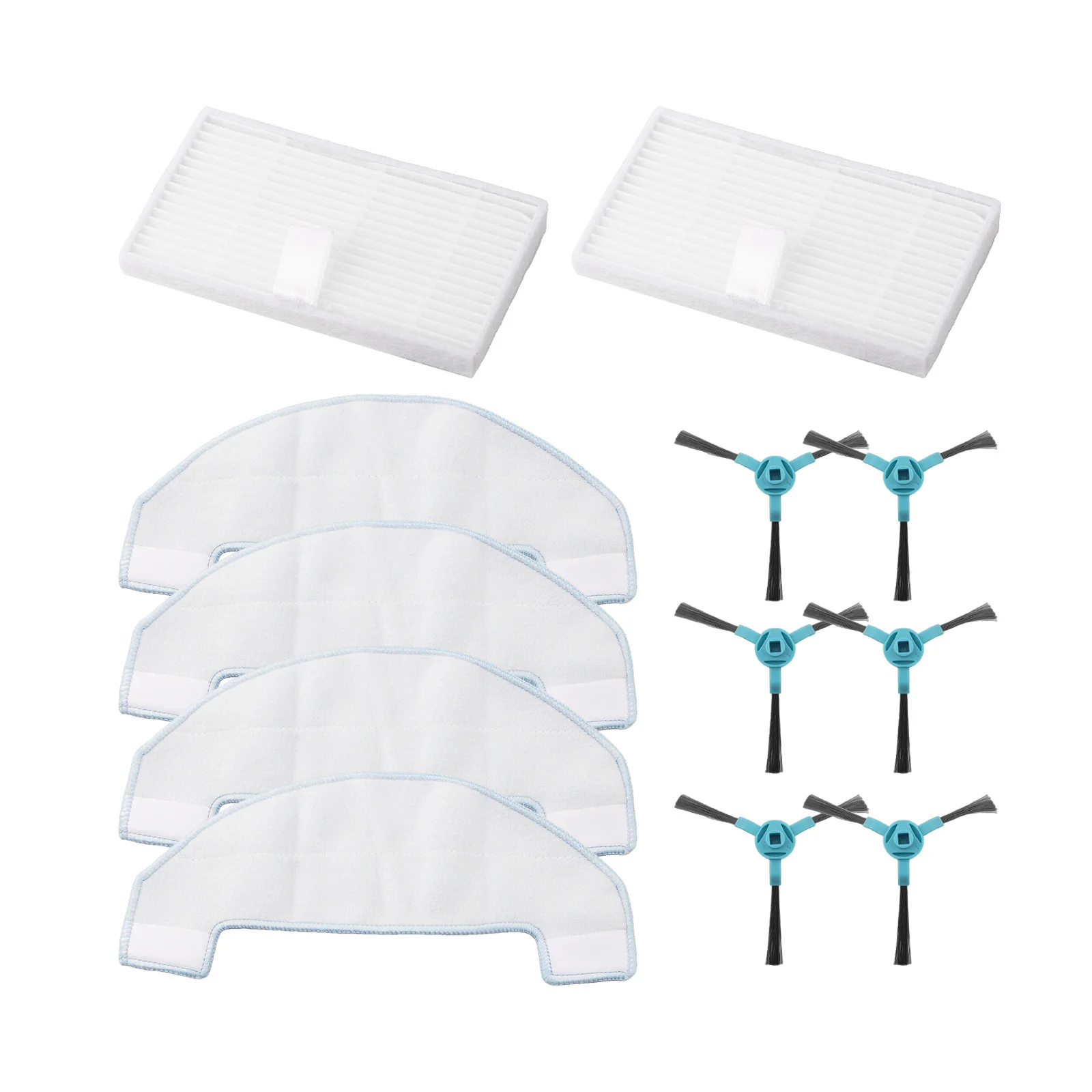 Essential Accessories Set for Ultenic D10 Contains Reliable Side Brushes and for Filter Options to Improve for Clean Results