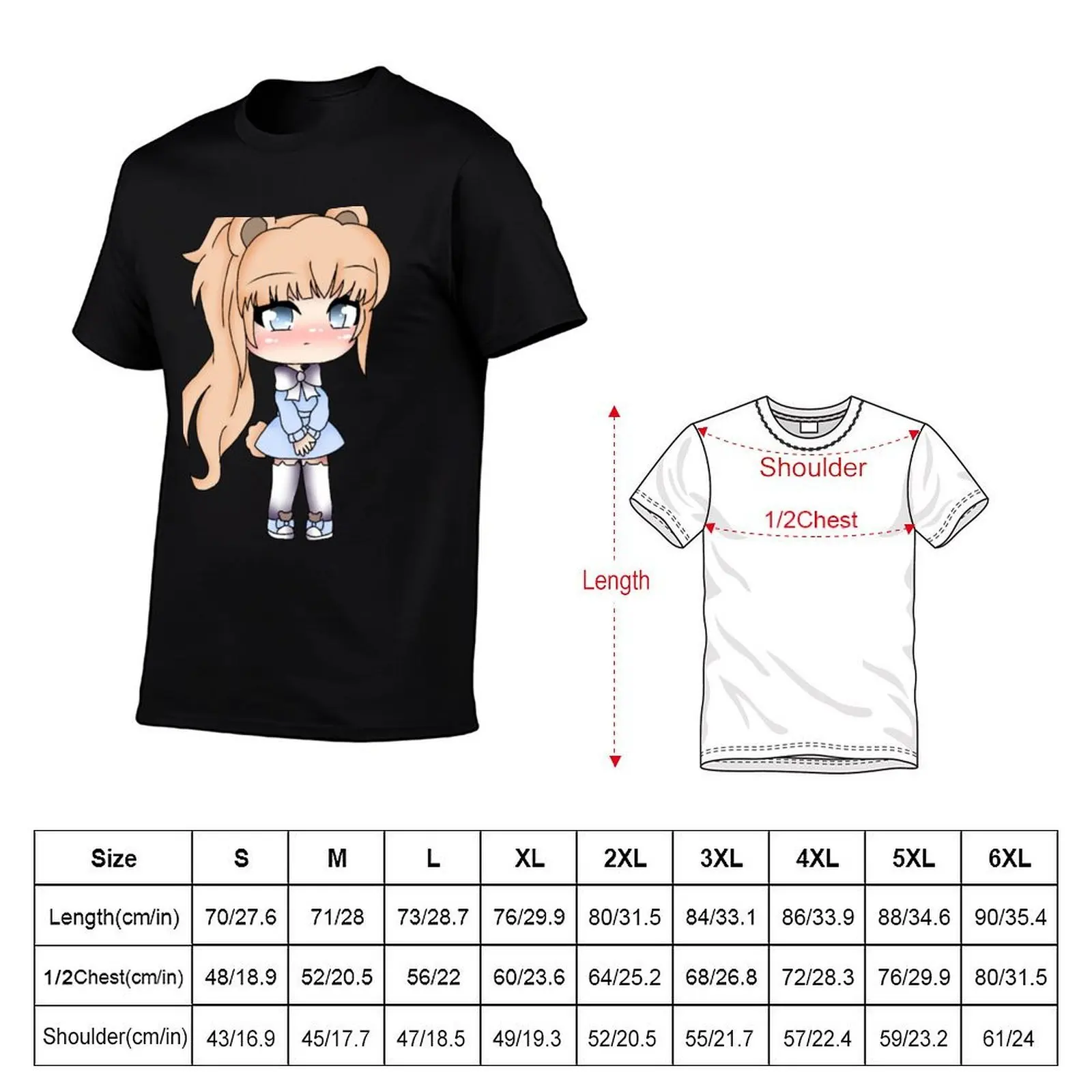Alice nice girl, Gacha Life, Gacza Club T-Shirt cotton t shirt pack man t shirt luxury T-Shirt