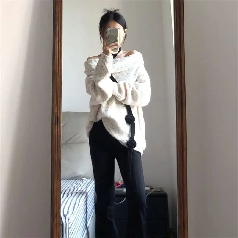 Sweaters Jumpers Pullovers Woman Zip Cotton E-Girl Style Boxy Street Urban Y2K Fashion Fashions Celebrity Winter Youth Cultural