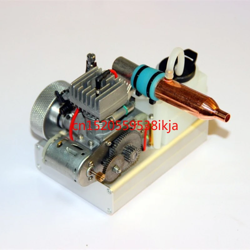 ميني مايكرو 12 فولت محرك الميثانول نموذج مولد محرك الوقود إلى المولد يمكن سحبت باليد بداية أو بداية كهربائية