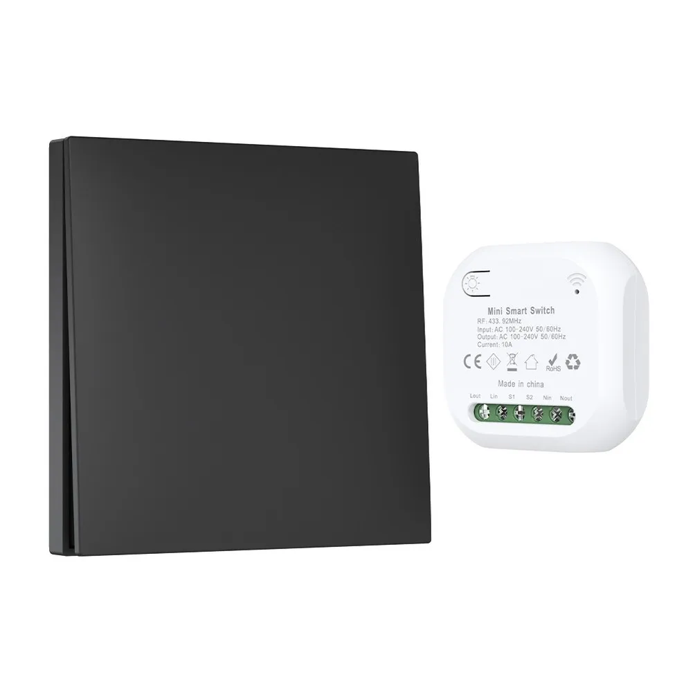 Self Generating Wireless Remote Control Switch BatteryFree Easy Setup Portable Waterproof for Indoor and Outdoor Lighting