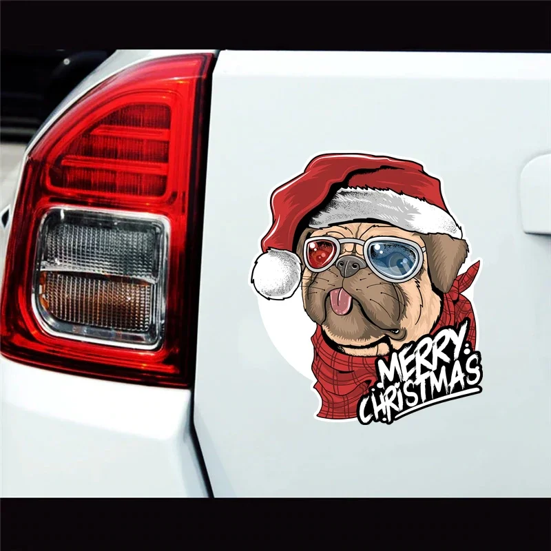 Creative Happy New Year (Merry Christmas) Car Sticker Personality Vinyl Decal Waterproof Decors for Motorcycle Laptop