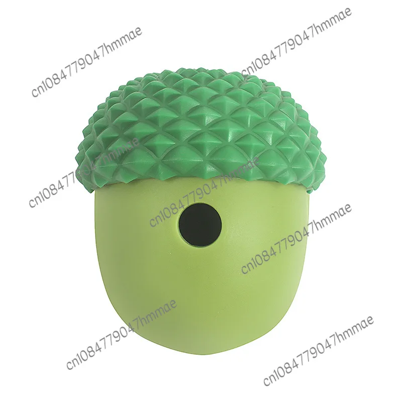 Pet toy dog edible silicone acorn shape feeding fun interactive wild toy ball