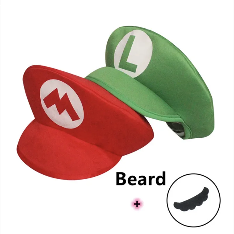 コスプレ帽子,漫画の帽子,赤と緑,ダンスパーティー,カーニバルのアクセサリー,かわいいと面白い