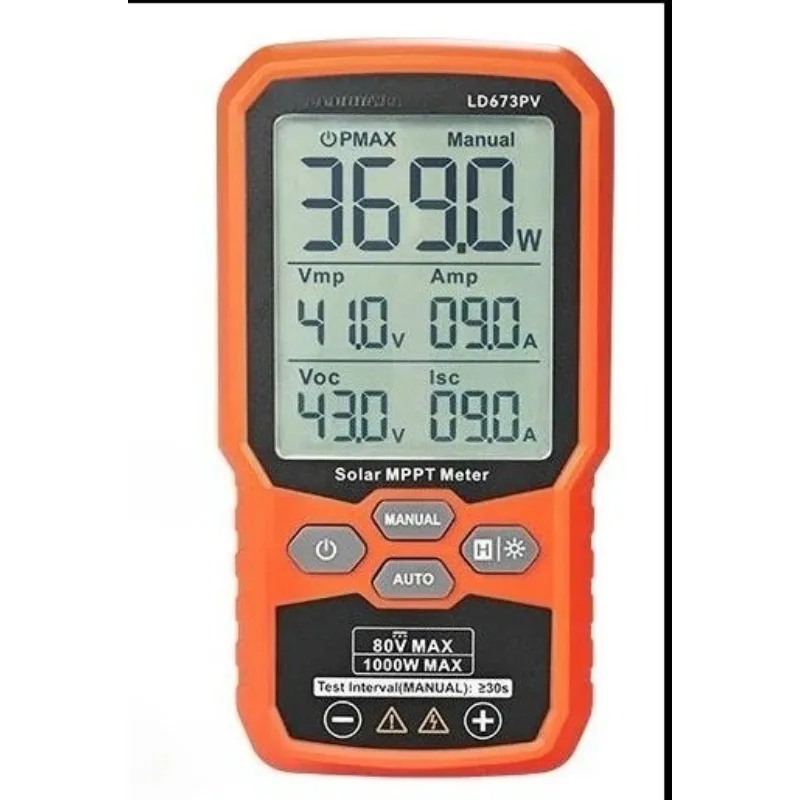 LD673PV Solar Panel Power Tester Photovoltaic Module Voltage Current Measurement Tool for PV System Installation