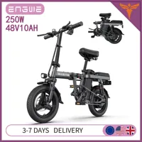 ENGWE T14 Electric Bike 250W Motor Electric Bicycle 48V10AH Removable Battery Aluminum Alloy Ebike 14*2 In Tire adult Ebike