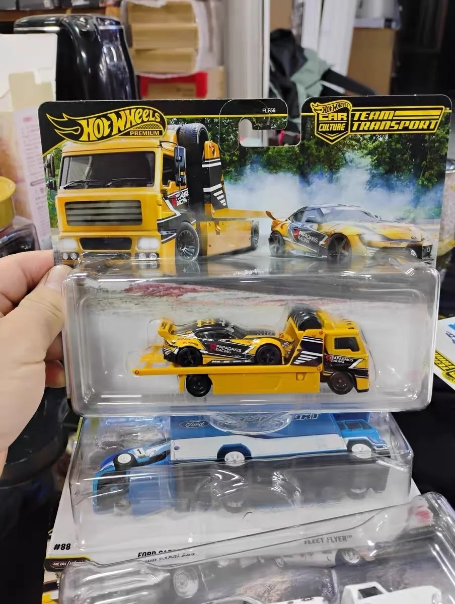 سلسلة نقل فريق العجلات الساخنة 1/64 نموذج سيارة مصنوع من خليط معدني - هدايا لعبة فورد شيفروليه إمبالا تويوتا سوبرا القابلة للجمع