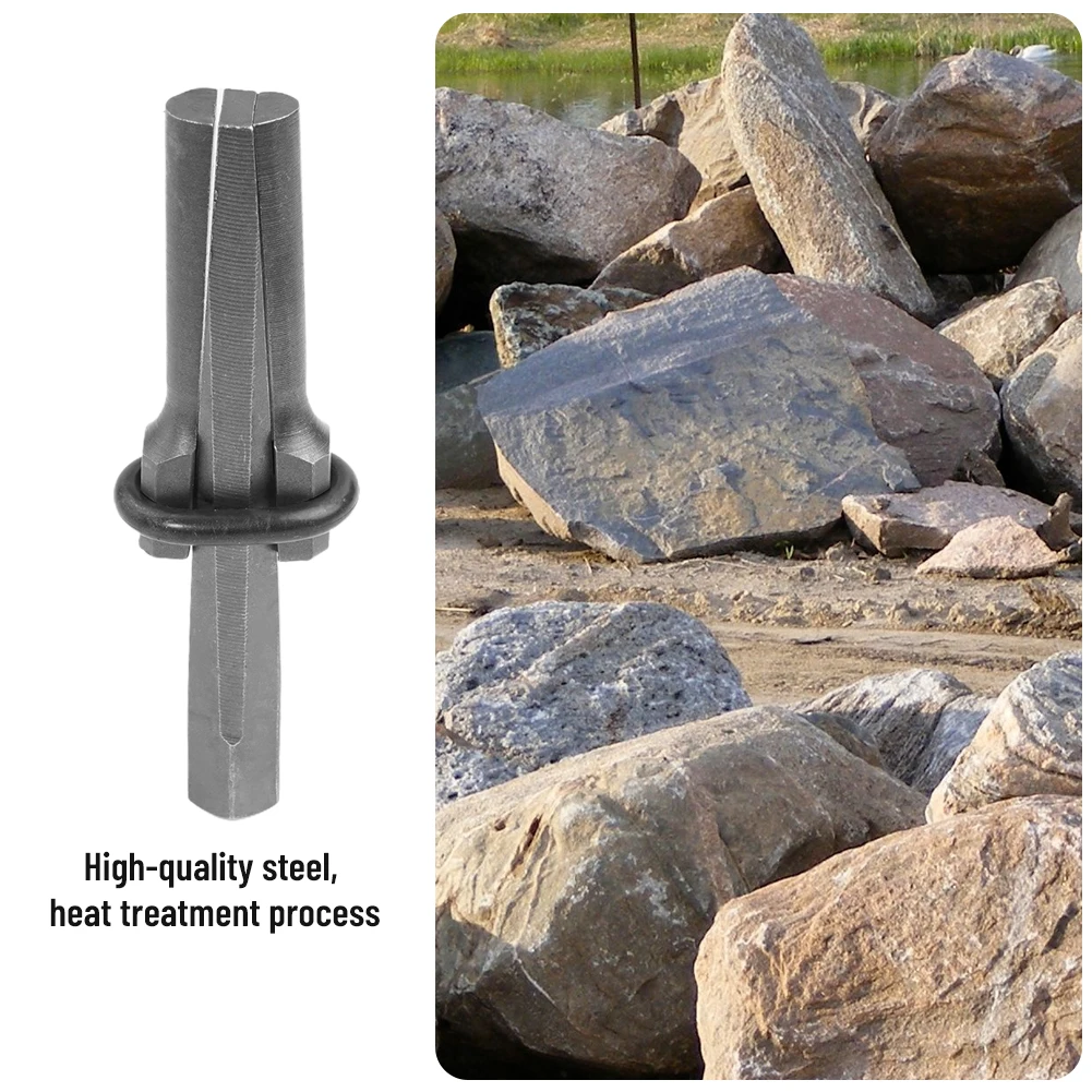 Tough Stone Splitters A Complete Pack of Ten Precision Engineered Metal Wedges with a Diameter of Nine Sixteenths Inches