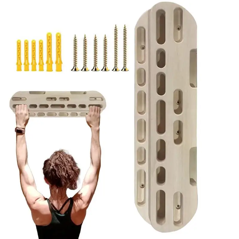 Portable Climbing Fingerboard Strength Rock Board Pull-up Rock Climbing Hangboard Grip Strengthener Climber Forearm Exerciser