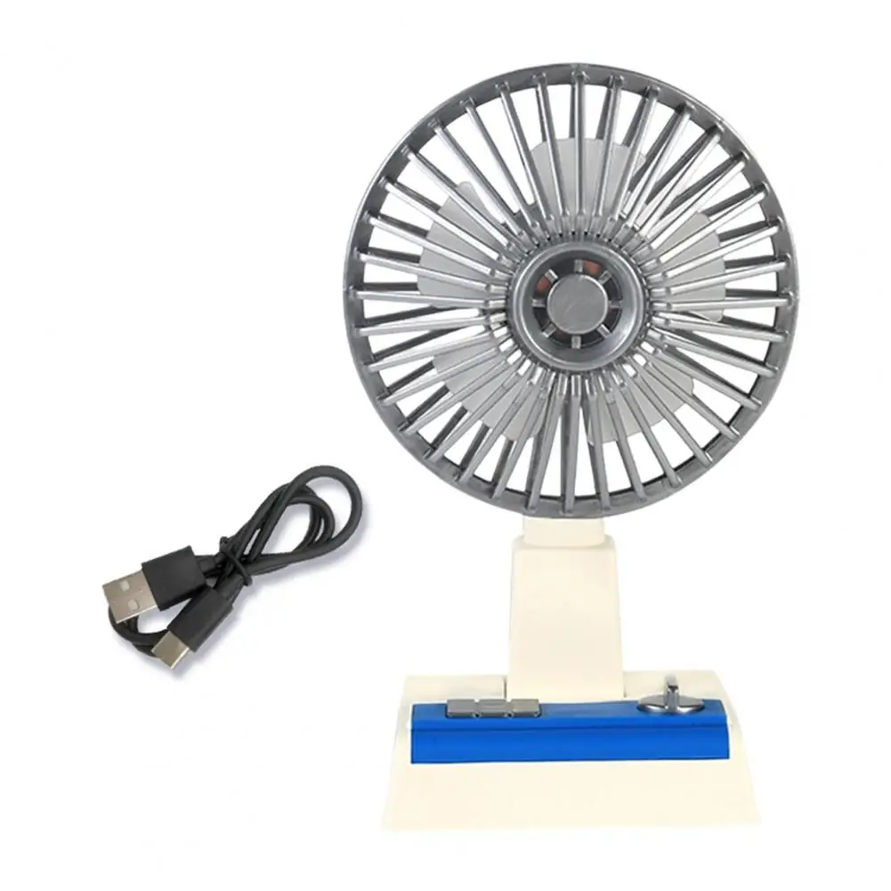 

Small Vintage Desk Fan Adjustable Speed USB Rechargeable Summer Silent Cooling Fan Strong Wind Outdoor Travel Personal Tool