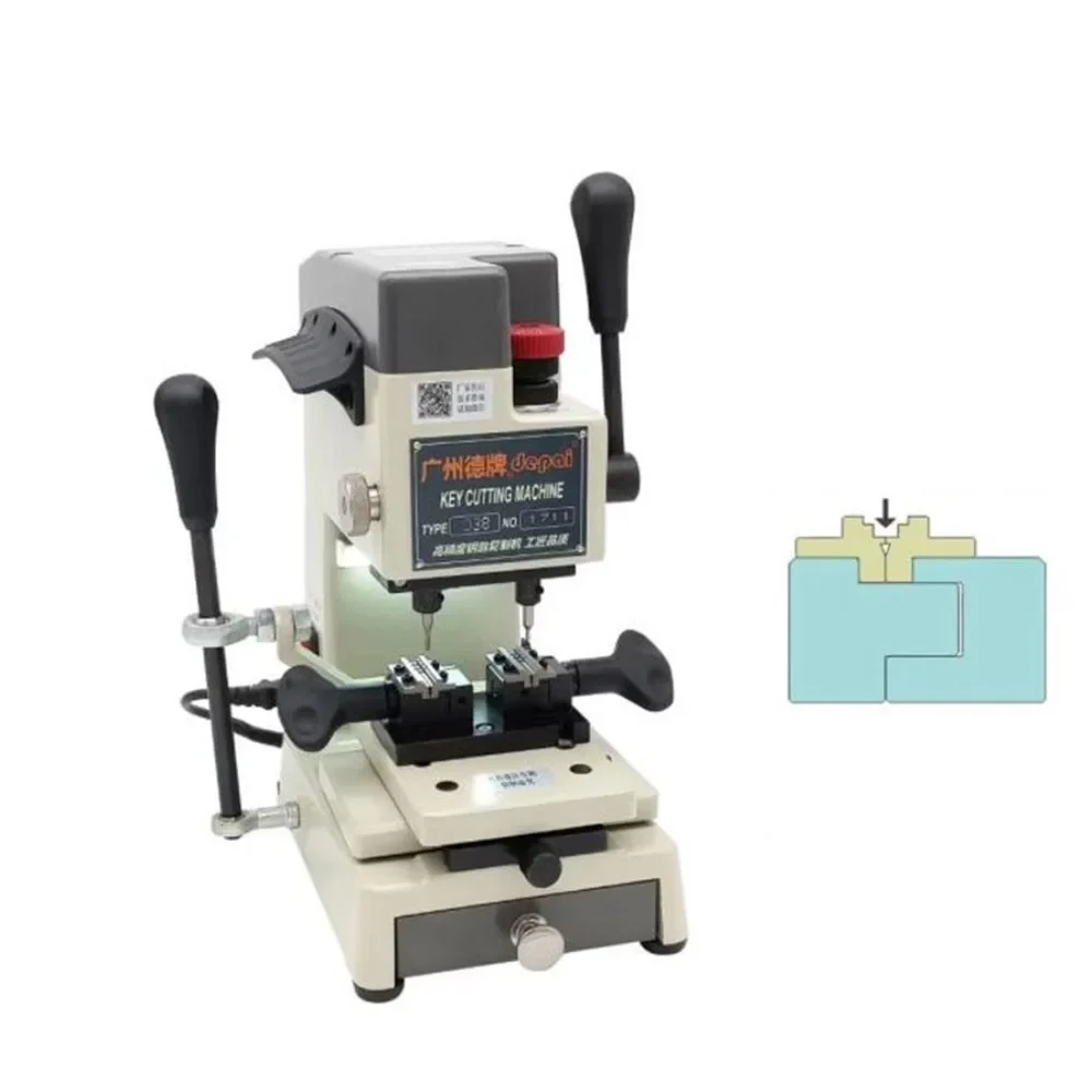 D38A Vertical Key Duplicating Copy Machine Key Cutting Machine Drill Machine For Making Car Door Keys Locksmith Tools