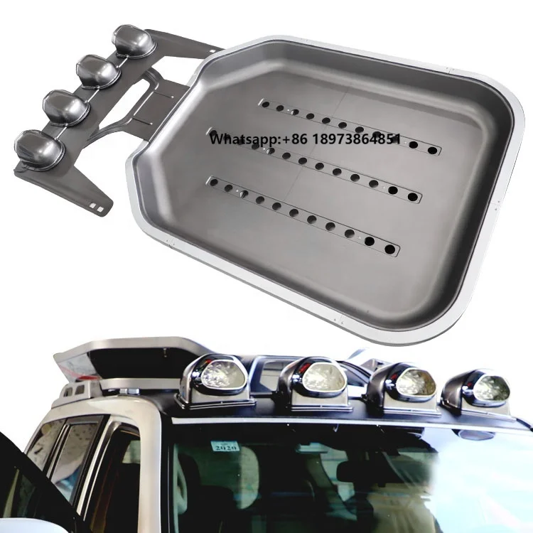 

High Quality Aluminum Car Roof Rack Cross bar Roof Car Luggage Rack for Prado