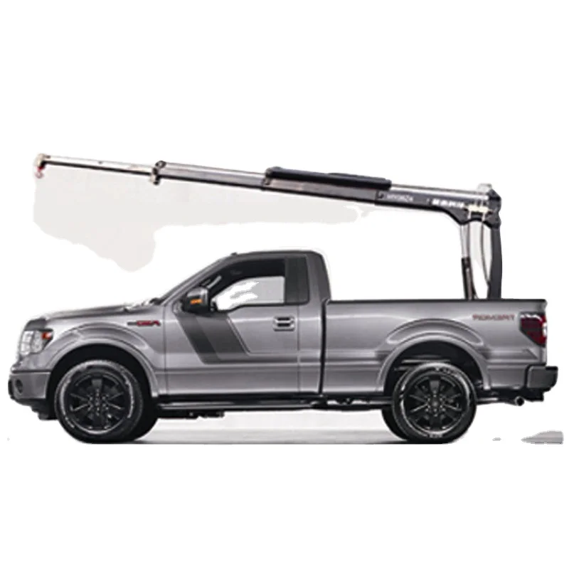 truck crane 1ton small trailer dc12v battery electric pickup crane with custom design