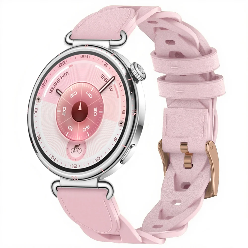 18mm Advanced Leather Strap For Huawei Watch GT6-5-4 41mm GT5 Pro 42mm Wristband Xiaomi S4 41mm OPPO X3 Mini Garmin Venu 4 41mm