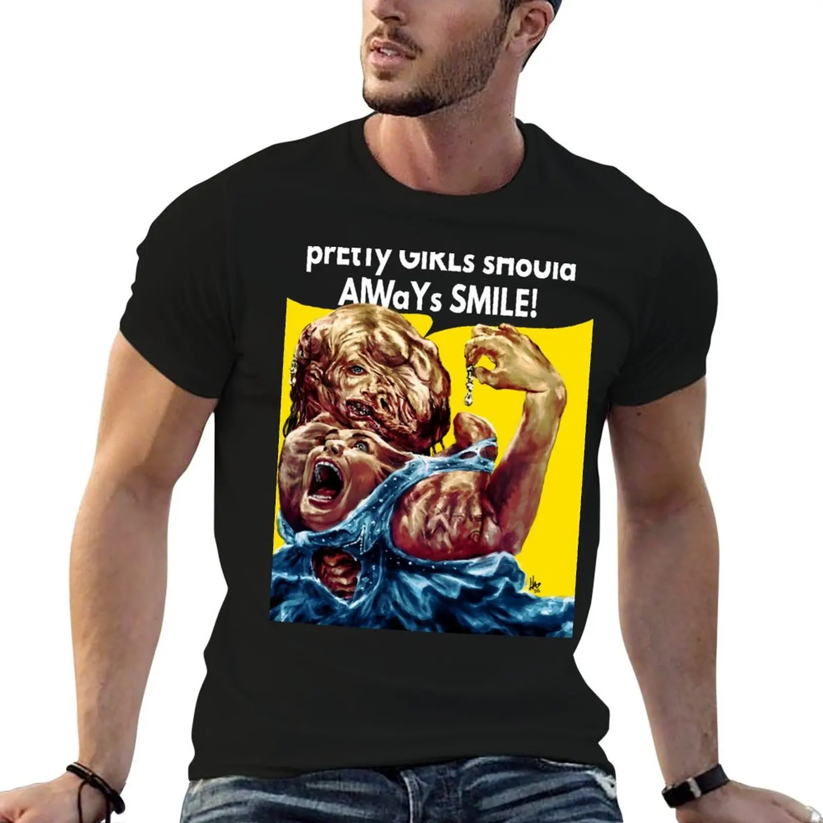 prEtTy GiRLs sHoUld AlWaYs SMILE! T-Shirt valentines boutique clothes oversized graphic tee t shirts for men graphic