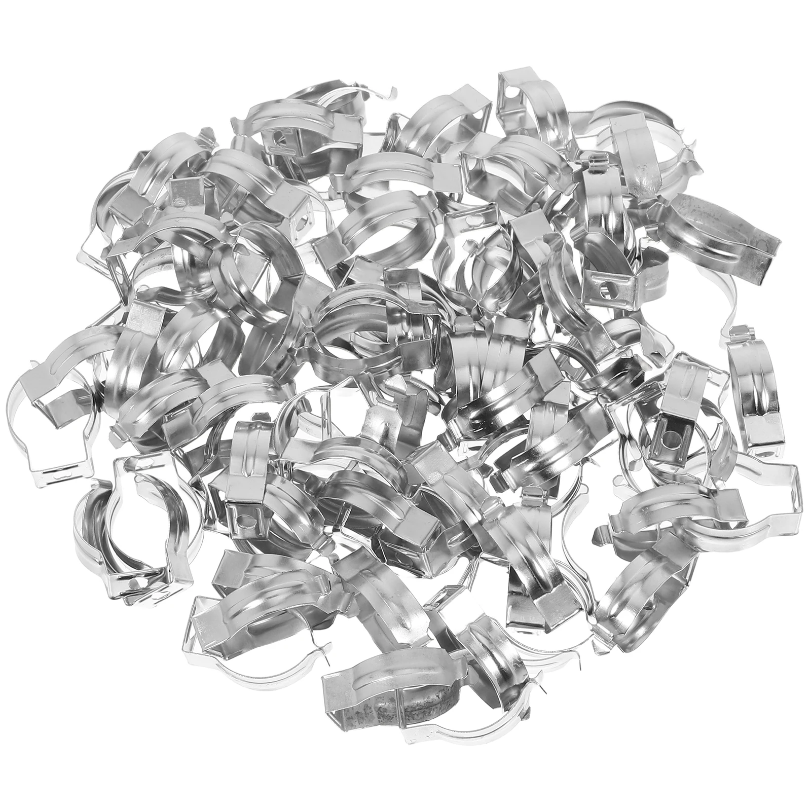 

100pcs Lamp Fixing Clip Tube Light Support Bracket Holder LED Pipe Clamp Fluorescent Non Integrated Indoor Outdoor Manganese