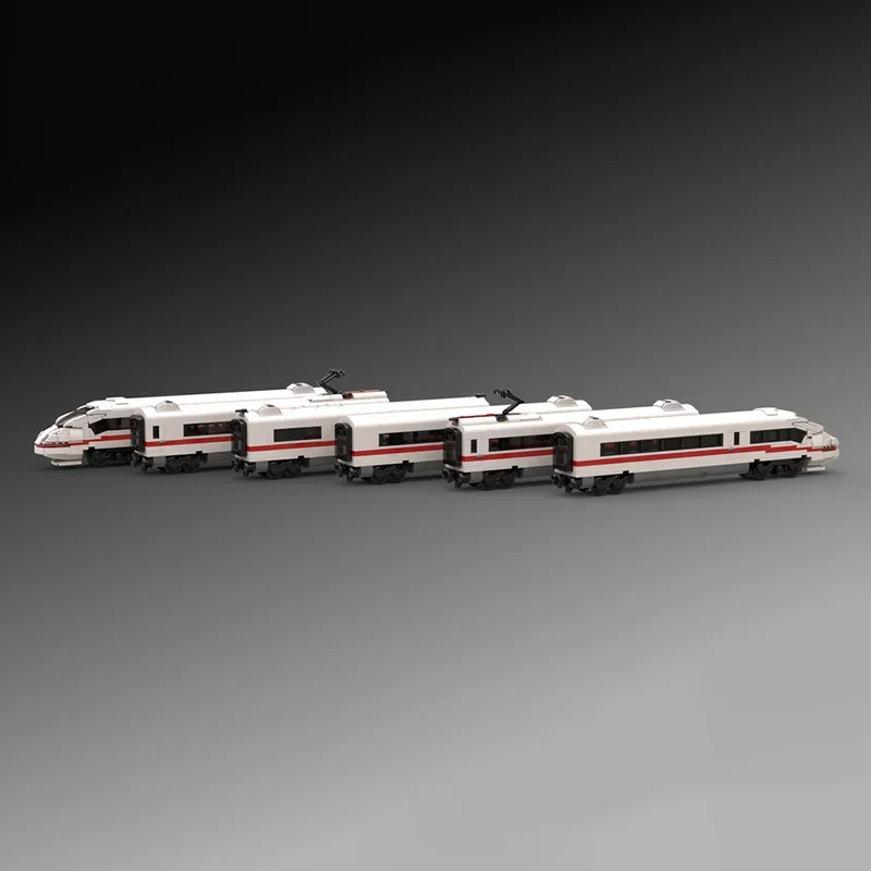 Moc Bausteine BR403 EIS 3, deutsche High-Speed-Zug-Technologie, modulare Ziegel, Modell, Geschenke, Weihnachten, Spielzeug, DIY-Sets, Montage