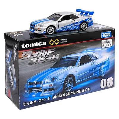 TAKARA TOMY TOMICA 1:64 Fast & Furious Nissan R34 Supra  Back to the future Collection  die-cast alloy car decoration model toys