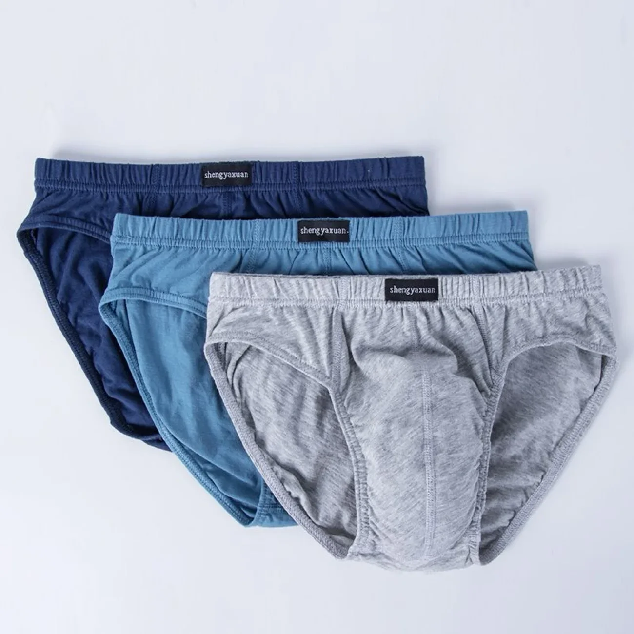 Baumwollunterhosen für Herren, Slips, Herrenunterwäsche, Höschen, Shorts, sexy Unterwäsche in den Größen XL bis 6XL, 2/3/4/5 Stück/Lot – Detail 4
