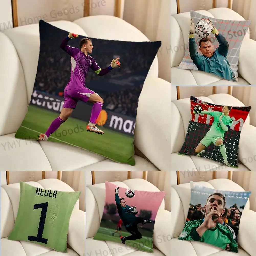 Sweeper-Keeper 2026 M-Manuel Neuer Funda de cojín cuadrada con estampado para decoración de sala de estar y dormitorio