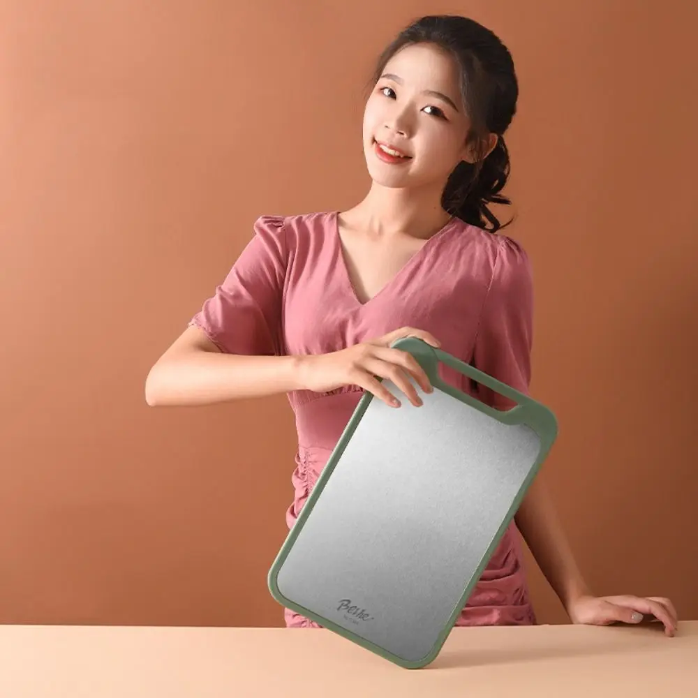 Dwustronna deska do krojenia ze stali nierdzewnej Antypoślizgowa deska do krojenia ze obszarem szlifowania Zawieszany blok do krojenia