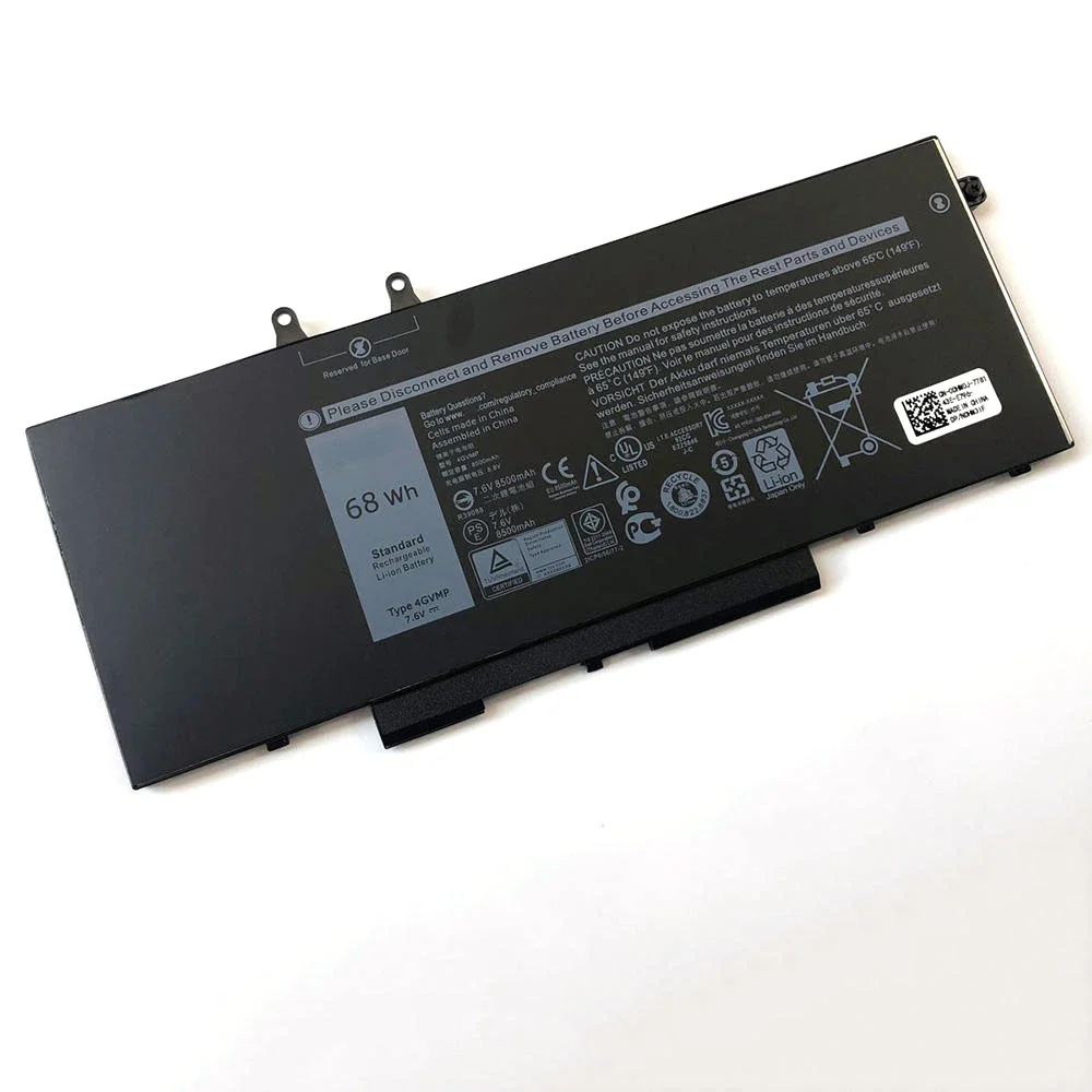 Imagem -05 - Bateria do Portátil Original para Dell Latitude Novo 4gvmp 7.6v 68wh 5400 5500 Precisão 3540 Notebook 9jryt C5gv2