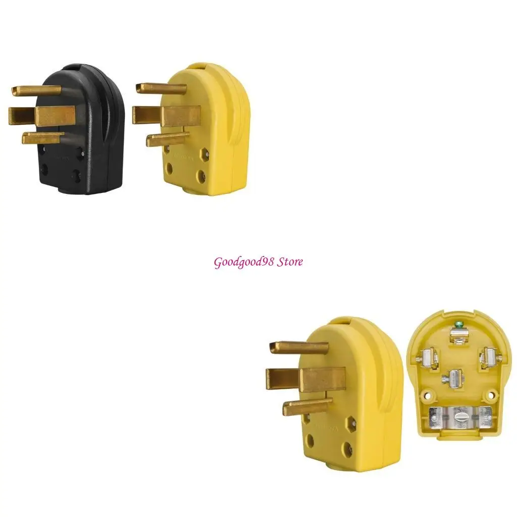 Heavy Duty 30Amp 250V 4 Poles Electrical Plug NEMA 14 30P PD1430PA W8EC