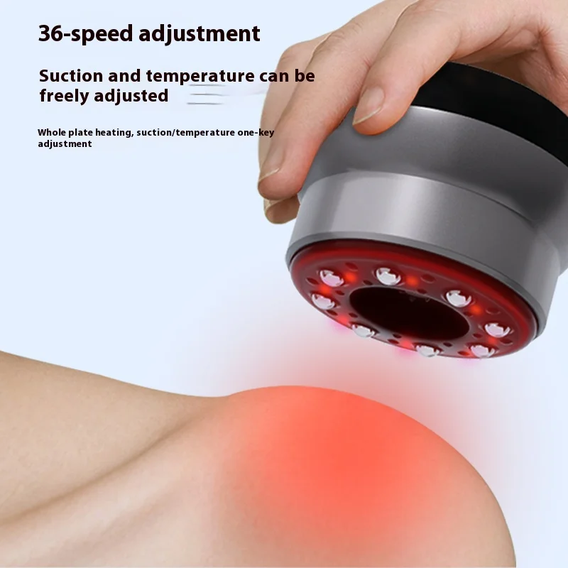 

Professional Cordless Gua Sha Scraping Massage Cupping Therapy Set Electric Heated Suction Device 24 Nodes Beauty Skincare