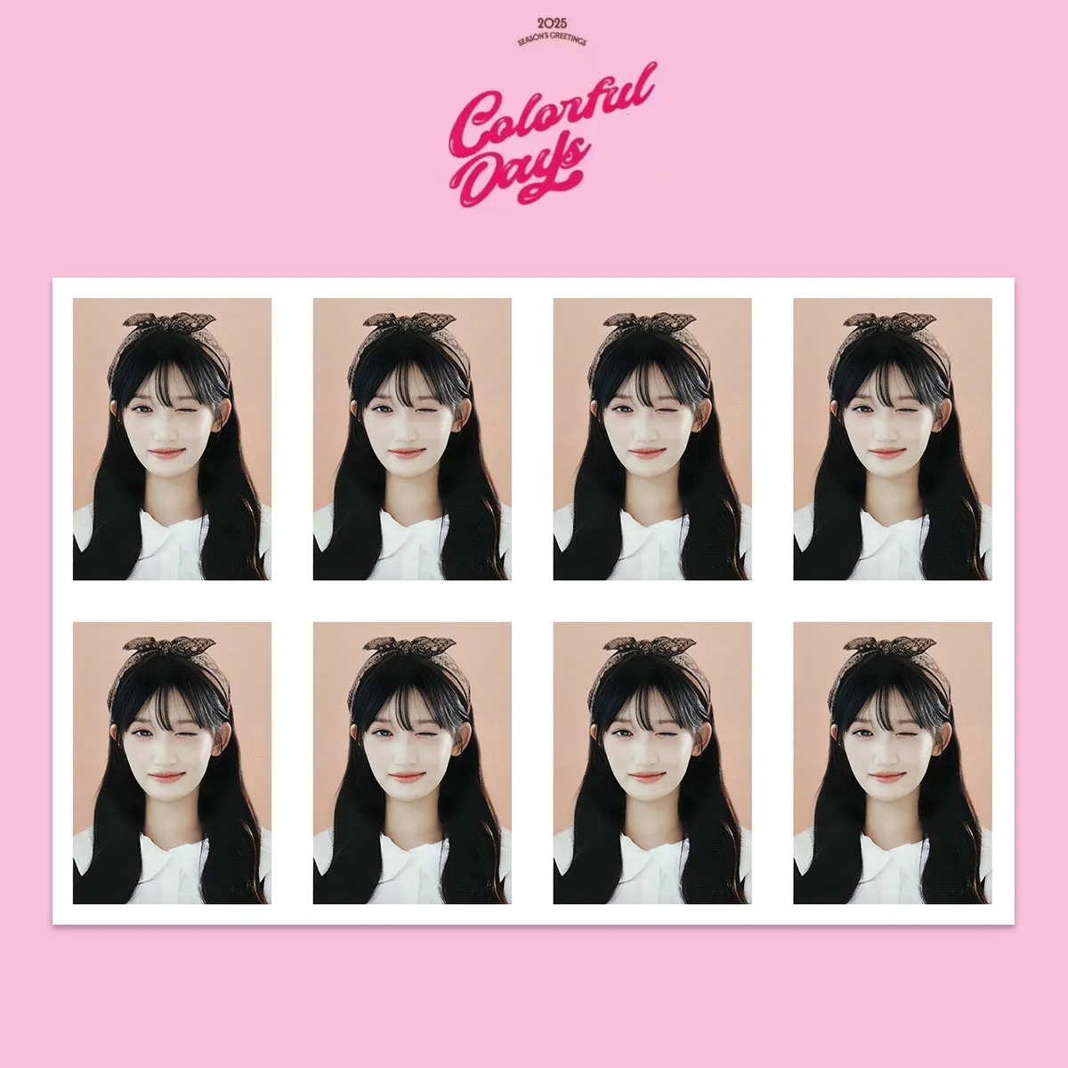 Kpop Idols WonYoung Gaeul One Inch ID Photo White Background Photograph Figure Printing HD Photo LIZ YUJIN Fans Collection Gift